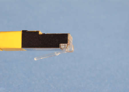 RJ45 plug for LAN local area network ethernet connection