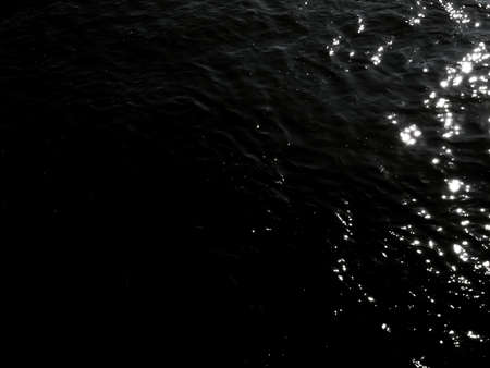 grunge dark black water texture useful as a backgroundの写真素材