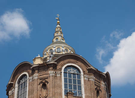 Cappella della Sindone meaning Holy Shroud chapel at Turin Cathedral, Italyの写真素材