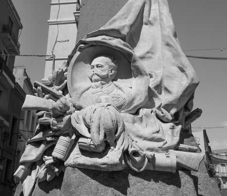 CAGLIARI, ITALY - CIRCA SEPTEMBER 2017: Monumento ai caduti delle guerre di indipendenza (meaning...