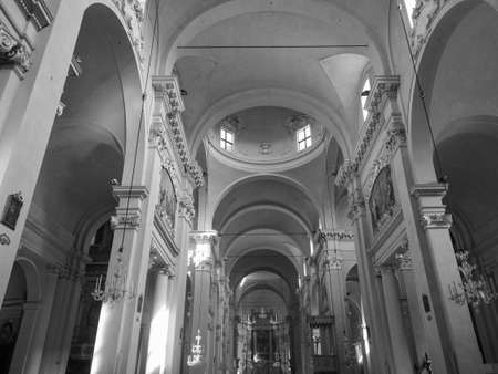 BOLOGNA, ITALY - CIRCA SEPTEMBER 2017: Church of San Domenico in black and white