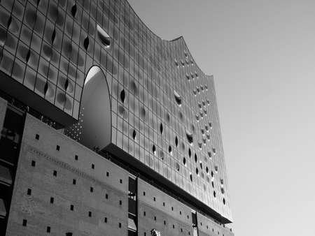 HAMBURG, GERMANY - CIRCA MAY 2017: Elbphilharmonie concert hall designed by Herzog and De Meuron in...