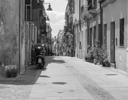 CAGLIARI, ITALY - CIRCA SEPTEMBER 2017: Castello quarter aka Casteddu e susu (meaning Upper Castle...