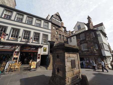 EDINBURGH, UK - CIRCA JUNE 2018: John Knox house and Moubray house are the oldest houses in townのeditorial素材
