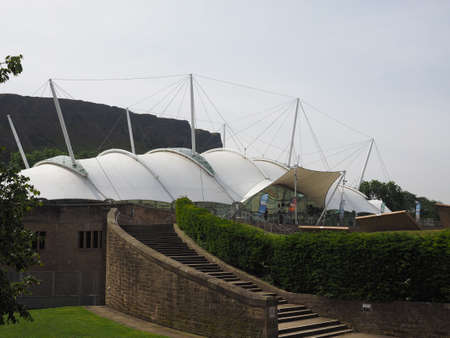 EDINBURGH, UK - CIRCA JUNE 2018: Dynamic Earth Centre in Holyrood