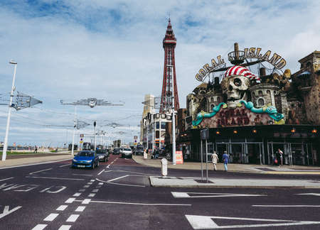 BLACKPOOL, UK - CIRCA JUNE 2016: View of the cityのeditorial素材