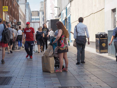 BELFAST, UK - CIRCA JUNE 2018: View of the city centreのeditorial素材
