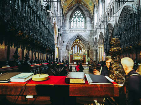 CHESTER, UK - CIRCA JUNE 2016: Chester Anglican Cathedral churchのeditorial素材