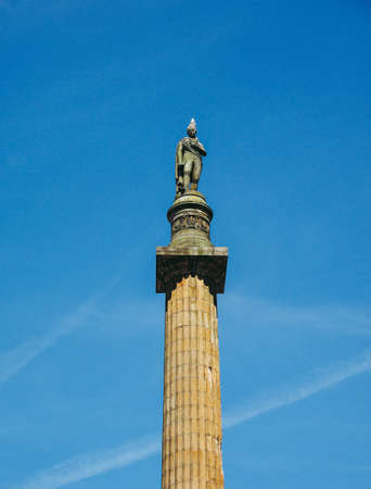 GLASGOW, UK - CIRCA JUNE 2018: Sir Walter Scott column in George Square