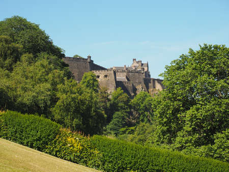 Edinburgh castle on the Castle Rock in Edinburgh, UKのeditorial素材