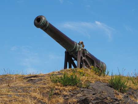The Portuguese cannon on Calton Hill in Edinburgh, UK