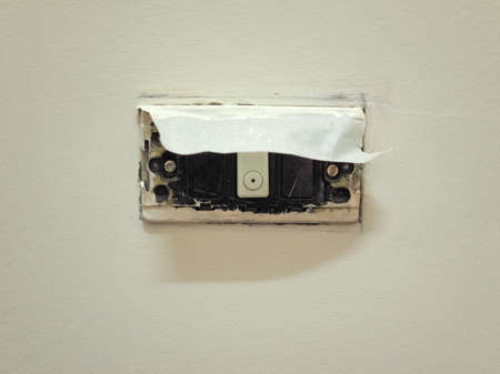 Paper masking tape (painter's tape) used in painting to mask off areas that should not be painted