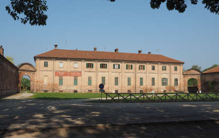 Palazzina di caccia di Stupinigi (meaning Hunting residence of Stupinigi) royal hunting lodge stables in Nichelino, Italyのeditorial素材