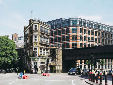 LONDON, UK - CIRCA JUNE 2018: The Black Friar public houseのeditorial素材
