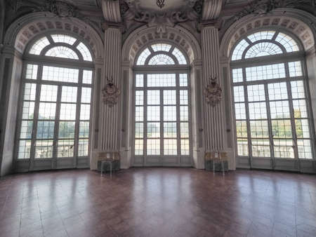 NICHELINO, ITALY - CIRCA SEPTEMBER 2018: Palazzina di caccia di Stupinigi (meaning Hunting residence of Stupinigi) royal hunting lodge interior viewのeditorial素材