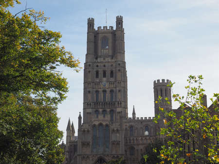 Ely Cathedral (formerly church of St Etheldreda and St Peter and Church of the Holy and Undivided Trinity) in Ely, UKの写真素材