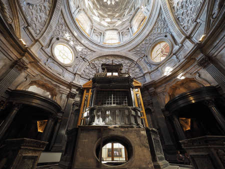 TURIN, ITALY - CIRCA OCTOBER 2018: Cupola cappella della Sindone meaning Holy Shroud chapel dome at Turin Cathedralのeditorial素材
