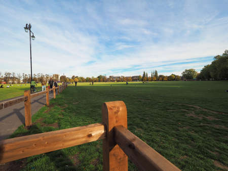 CAMBRIDGE, UK - CIRCA OCTOBER 2018: Parker's Piece public park