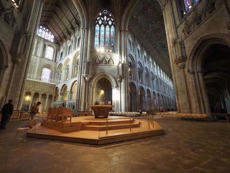 ELY, UK - CIRCA OCTOBER 2018: Ely Cathedral (formerly church of St Etheldreda and St Peter and...