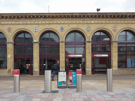 CAMBRIDGE, UK - CIRCA OCTOBER 2018: Cambridge railway station
