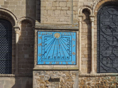 ELY, UK - CIRCA OCTOBER 2018: Ely Cathedral sundial