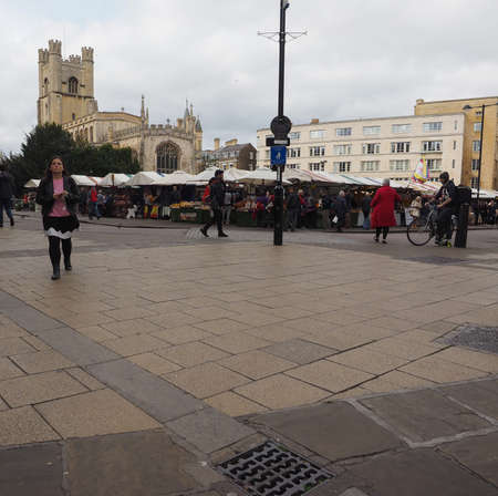 CAMBRIDGE, UK - CIRCA OCTOBER 2018: People in the city centreのeditorial素材