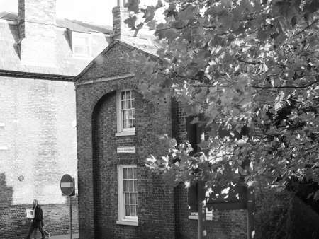 CAMBRIDGE, UK - CIRCA OCTOBER 2018: Maids causeway in black and white