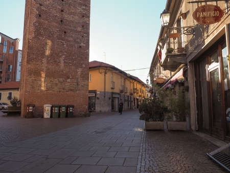 GRUGLIASCO, ITALY - CIRCA DECEMBER 2018: View of the city centreのeditorial素材