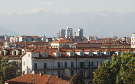 Skyline of the city of Turin, Italy