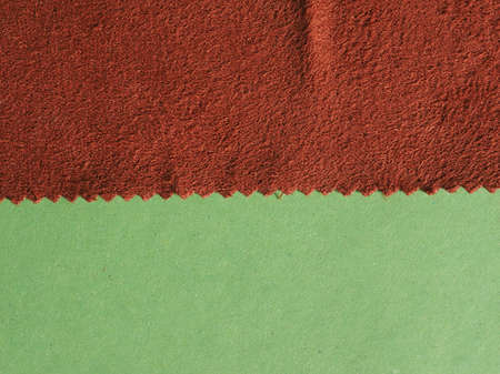 brown fabric swatch sample with zig zag border cut with pinking shears