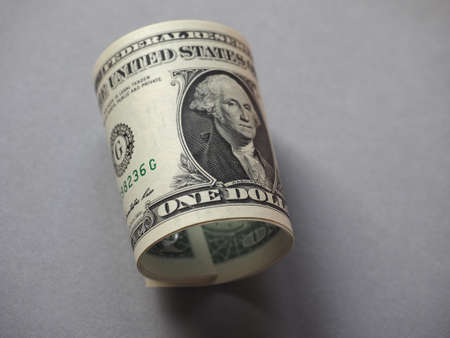 One Dollar banknotes money (USD), currency of United States