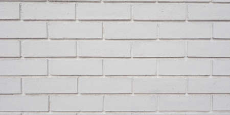 White brick wall useful as a background