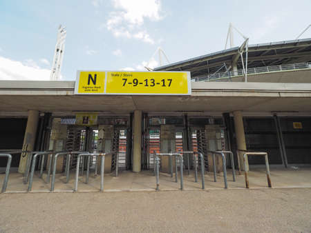 TURIN, ITALY - CIRCA MAY 2019: Stadio Comunale Olimpico aka Filadelfia stadium