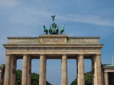 Brandenburger Tor (Brandenburg Gate) in Berlin, Germanyの写真素材