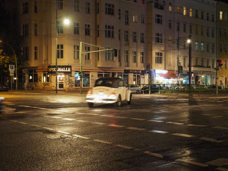 BERLIN, GERMANY - CIRCA MAY 2019: View of the city of Berlin at nightのeditorial素材