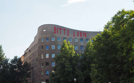 BERLIN, GERMANY - CIRCA JUNE 2019: Bonjour Tristesse (meaning Hello Sadness) house by architect...