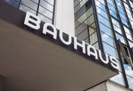 DESSAU, GERMANY - CIRCA JUNE 2019: The Bauhaus art school iconic building designed by architect Walter Gropius in 1925のeditorial素材