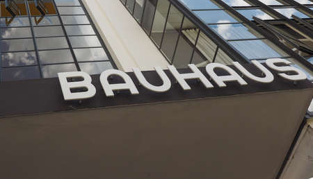 DESSAU, GERMANY - CIRCA JUNE 2019: The Bauhaus art school iconic building designed by architect Walter Gropius in 1925のeditorial素材