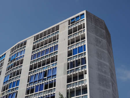 COLLEGNO, ITALY - CIRCA AUGUST 2019: Sky Palace modernist residenceのeditorial素材
