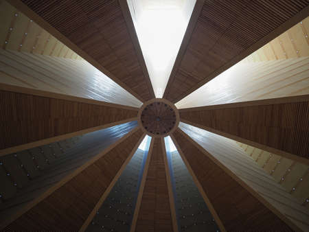 TURIN, ITALY - CIRCA AUGUST 2019: Chiesa del Santo Volto (Holy Face) Church interiorのeditorial素材