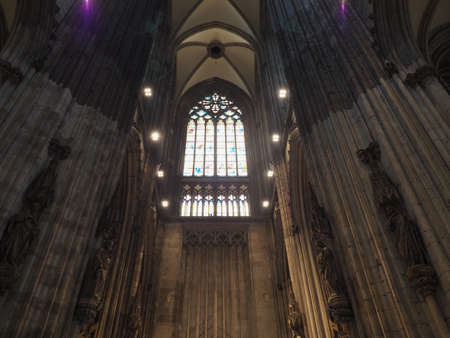 KOELN, GERMANY - CIRCA AUGUST 2019: Koelner Dom Hohe Domkirche Sankt Petrus (meaning St Peter Cathedral) gothic churchのeditorial素材