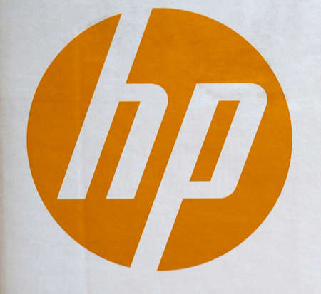 PALO ALTO, USA - CIRCA AUGUST 2019: HP signのeditorial素材