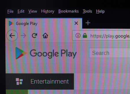 SAN FRANCISCO, USA - CIRCA AUGUST 2019: Google Play website