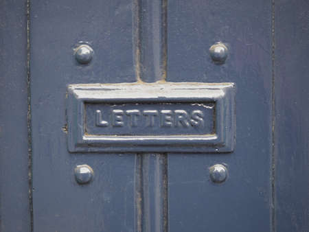 mail letters box on an old door