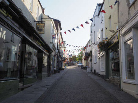 CHEPSTOW, UK - CIRCA SEPTEMBER 2019: View of the city of Chepstow