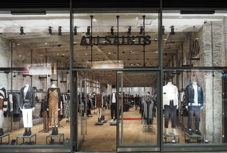 LONDON, UK - CIRCA SEPTEMBER 2019: AllSaints storefront