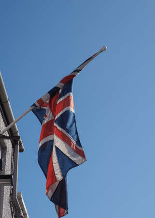 national flag of the United Kingdom (UK) aka Union Jackの写真素材