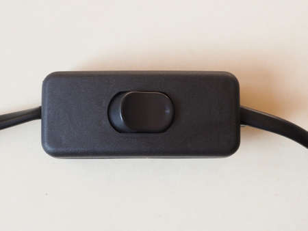 detail view of an electric power switch