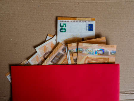 Euro banknotes money (EUR), currency of European Unionの写真素材