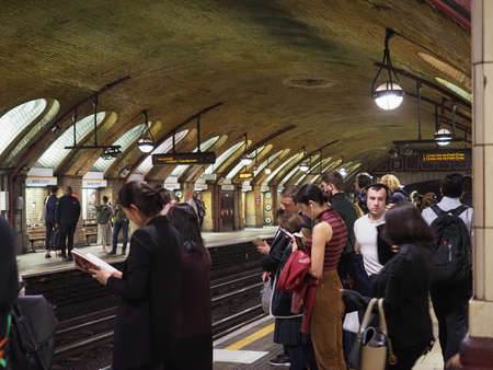 LONDON, UK - CIRCA SEPTEMBER 2019: Baker Street tube stationのeditorial素材